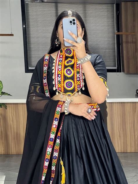 Mehu printed patch Traditional Lehenga – Navrang Jewels and creation