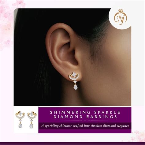 Shimmering Sparkle Diamond Earrings | Neel Jewels