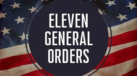 Eleven General Orders - Veteran.com