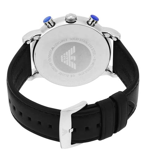 AR1828 | Emporio Armani Luigi Chronograph Black Dial Watch – Sai ...