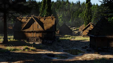 Viking Village - 3D Model by raffyraffy