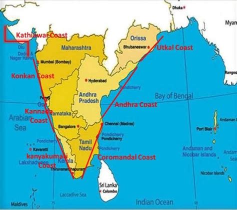 locate the coastal plains and islands in india map. i ill mark u as ...