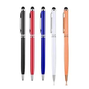 UJJi Extra Slim Design Mix Color Pen with Stylus for Touch Screen Pack ...