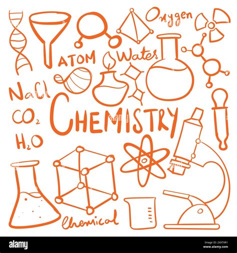 Chemistry doodle vector. Chemistry hand drawn scribbles vector. chemistry drawing Stock Vector ...