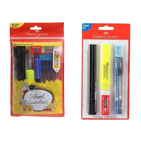 Faber-Castell School Essential Kit & Faber-Castell Writing and Marking ...