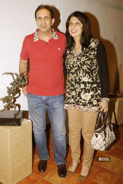 Parvez Damania with wife at Le Sutra art event