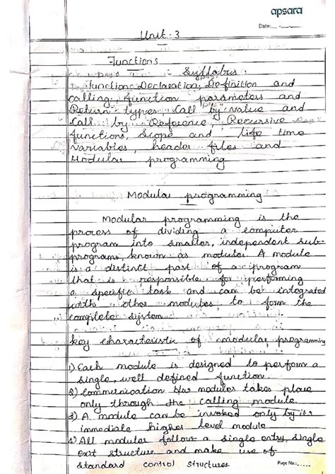 Unit 3 Functions - Syllabus and Key Concepts - Studocu