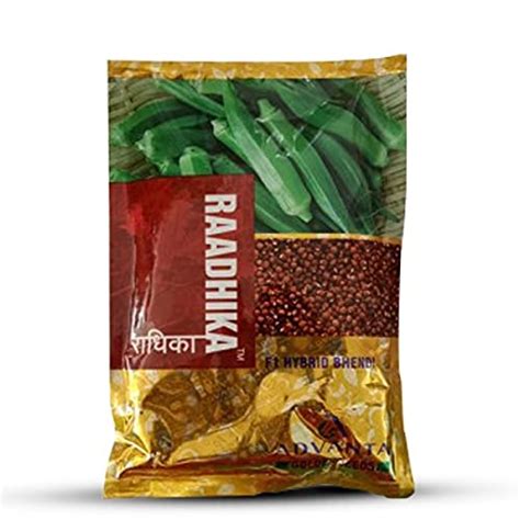 Advanta Radhika (250gm x 2) Hybrid F1 Okra seeds, Vegetable Masala ...