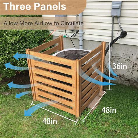 Snapklik.com : Beimo Air Conditioner Fence Wood Composter Bin 3 Panels ...