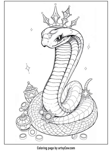 11 King Cobra Snake Coloring Pages For 2026 | ArtsyCow