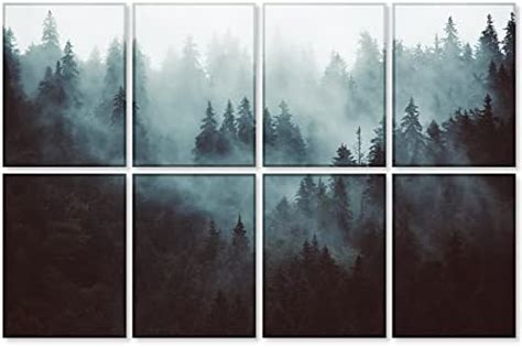 BUBOS 8 Pack Art Acoustic Panels Soundproof Wall Panels,48X32Inches ...