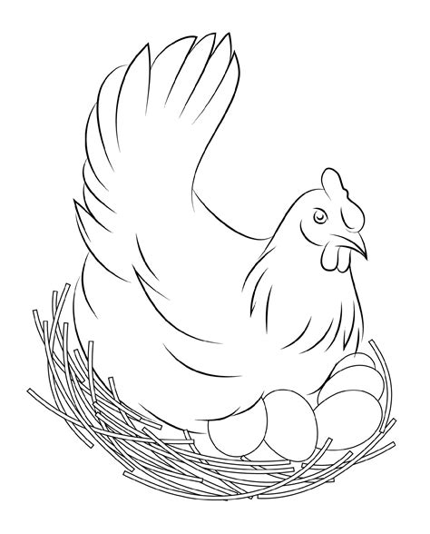 Chicken Coloring Pages to Print for Kids and Adults | 101 Coloring