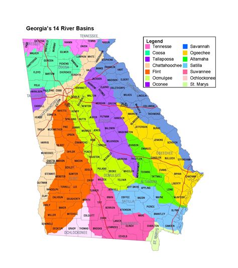 Georgia River Basins - New Georgia Encyclopedia