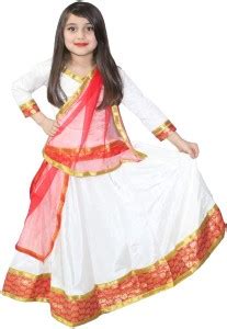 KAKU FANCY DRESSES Kathak Lehenga for Girls Ethnic Indian Dance Costume ...