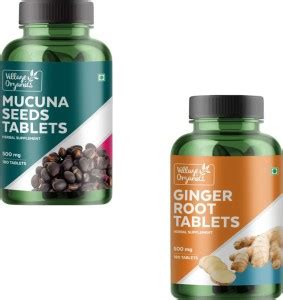 VILLAGE ORGANICS Mucuna Seeds and Ginger Tablet Price in India - Buy ...