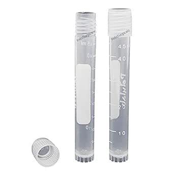 IS IndoSurgicals Cryo Vials/Storage Vials with Screw Cap 4.5 ml (Pack ...