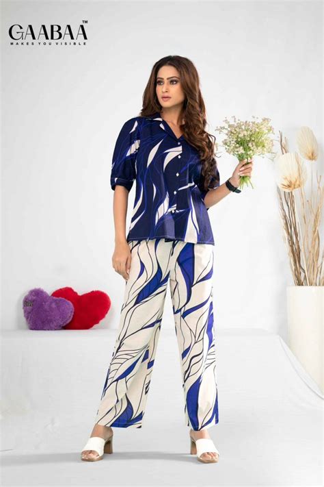 Gaabaa 2123 Soft Cotton Flex Printed Fancy Co Ord Set Collection