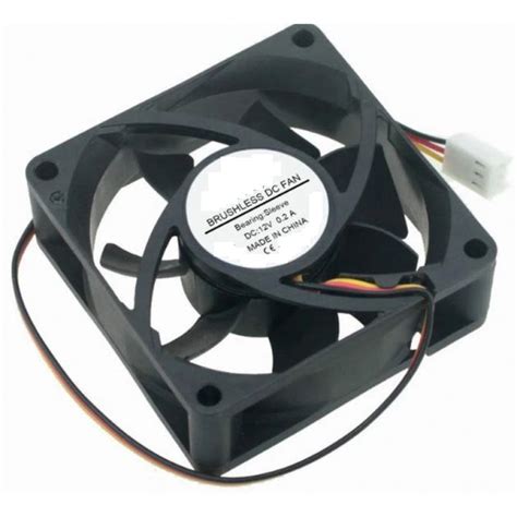 DC 12V 7025 Cooling Fan - 70X70X25 mm Size | Robodo