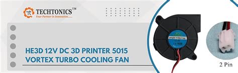 TECHTONICS 12V DC HE3D 5015 Vortex Turbo Cooling Fan I Brushless Turbo ...