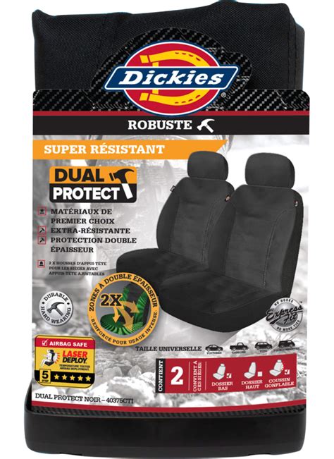 Dickies Heavy Duty Seat Cover Set, Black, 2-pk | Canadian Tire