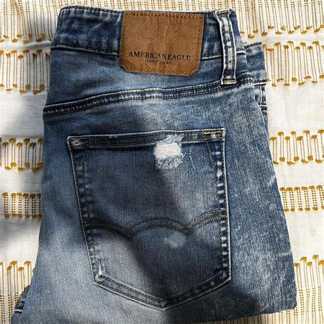 Men’s American Eagle ripped skinny jeans. These fit... - Depop
