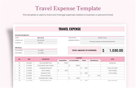 50+ Microsoft Excel Travel Template Csv - Great Research
