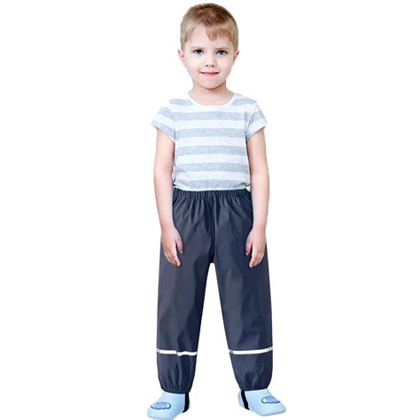SELONE Kids Rain Pants Toddler Rain Pants 2-12T Breathable Long Pant ...