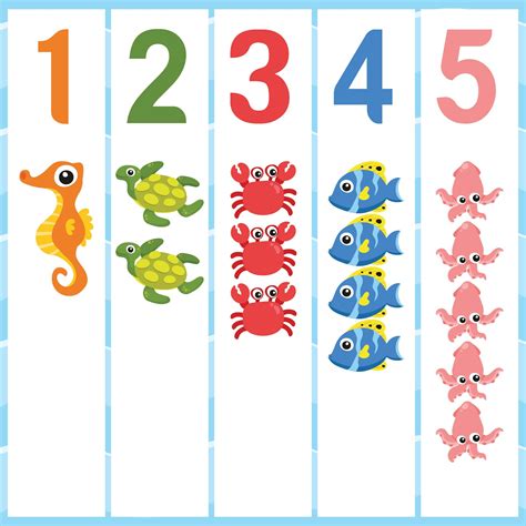 Preschool Worksheets Numbers 1 5 | Printable flash cards, Free ...