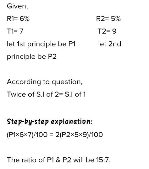 If a simple interest on a sum of money at 6% p.a.for 7 years is equal ...