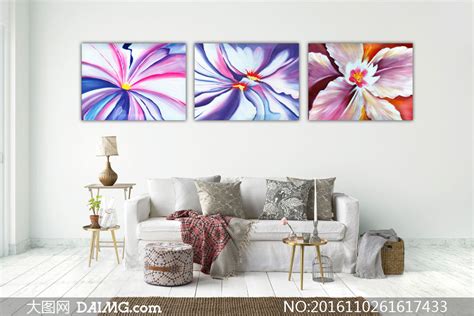 室内家居花朵图案装饰挂画高清图片_大图网图片素材