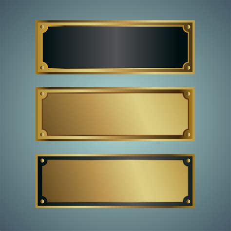 Elegant Golden Name Plate 19862495 Vector Art at Vecteezy
