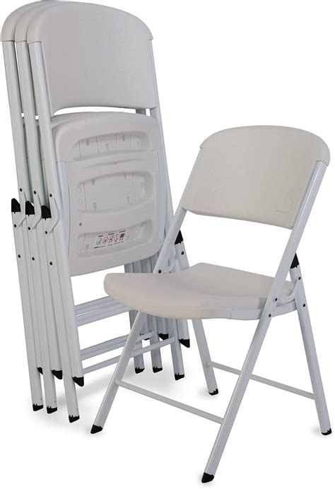 Amazon.com: LIFETIME 80359 Commercial Grade Folding Chairs, 4 Pack ...