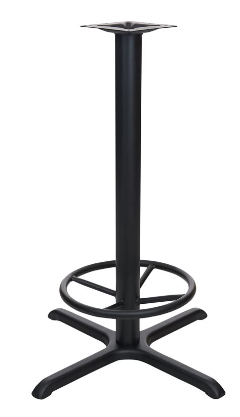BFM Seating STB Black 30x30" Cross Indoor Bar Height Table Base with ...