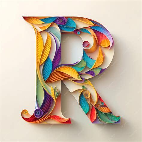 Typography Letter R