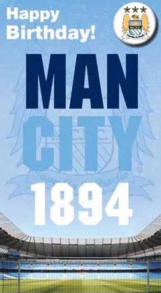 Manchester City Happy Birthday Badged Card | prakrida
