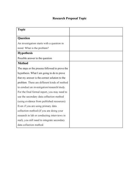 Image result for Research Topic Proposal Example