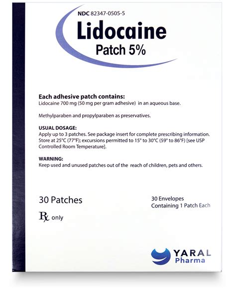 Does A Lidocaine Patch Work at Megan Blackmon blog