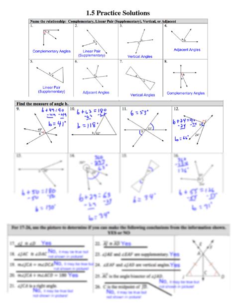 Geometry Worksheet 1.1 Answer Key 的图像结果