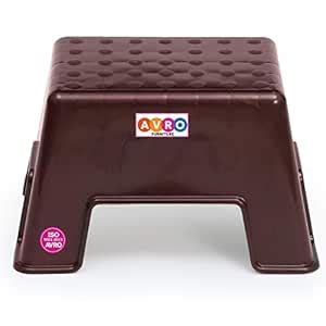 AVRO FURNITURE Small Stool/PATLA(Finish Color-Brown) : Amazon.in: Home ...
