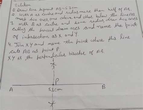 Draw line segments of length given below and draw their perpendicular ...