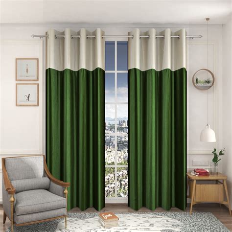 Buy Decor Talks Heavy Premium Polyester Solid Patch Panels Long Crush ...