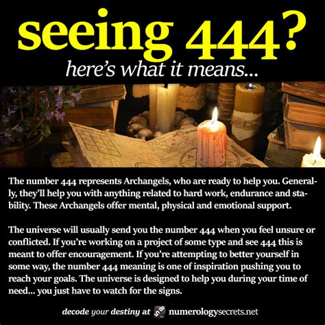 Significado del Número 444. Mensajes de ver el Número 444 | Numerología 444