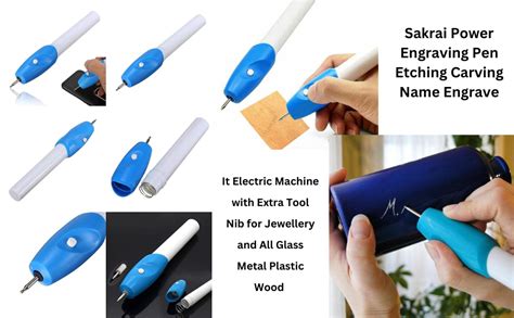 Sakrai™ Name Writing Engraving it Pen Tool Etching Pen Engraver Machine ...