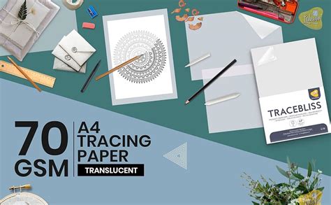 Lakeer A4 Size Artist’s Tracing Paper, 50 Sheets-Translucent Sketching ...