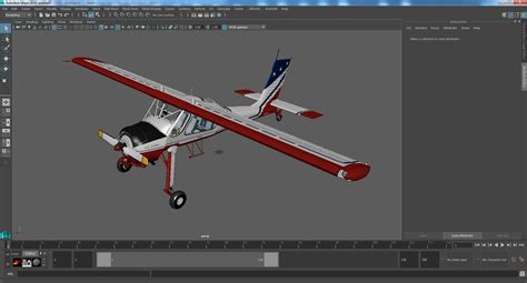 Motor Airplane PZL 104 Wilga Flag Color 3D model | 3D Molier International
