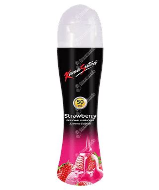 Kamasutra Strawberry Water Based Lubricant Bottle Of 50 Ml - Uses, Side ...