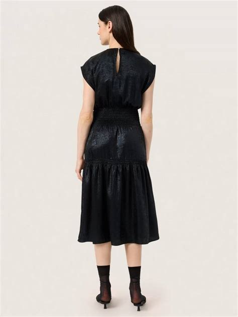 Soaked In Luxury Elvie Tiered Dress, Black