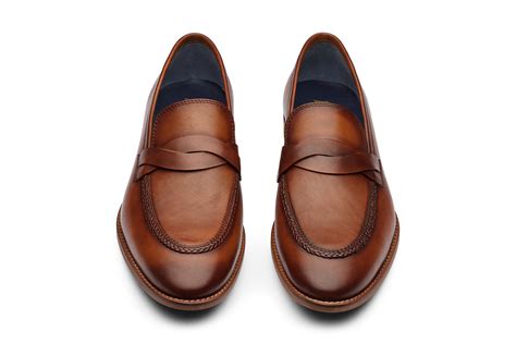 CULLMAN - TAN HANPAINTED LEATHER SHOES – DABLR INDIA