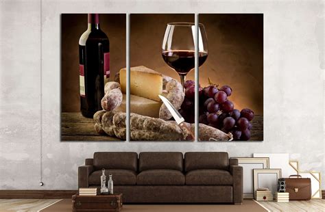 Wine Canvas Art Wall Decor 3 Piece Canvas Prints Artwork – CA Go Canvas