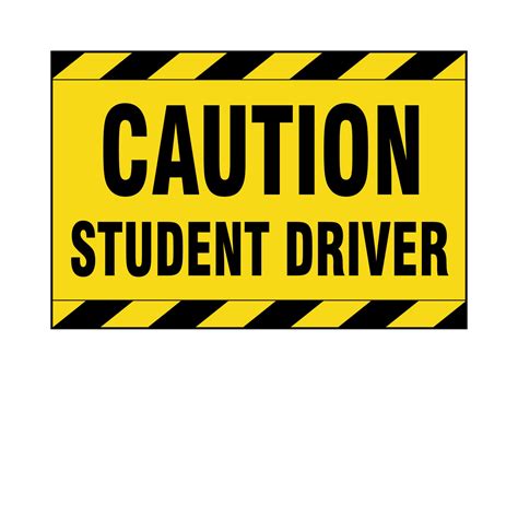 Caution Student Driver Sticker - Epic Signs